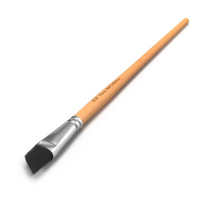 Paint Brush Angular Flat 3D model