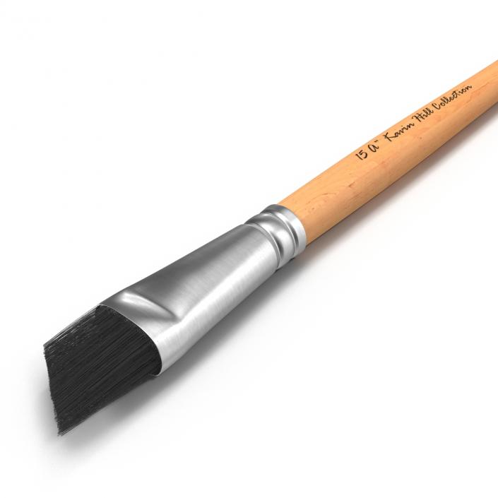 Paint Brush Angular Flat 3D model