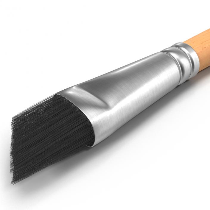 Paint Brush Angular Flat 3D model