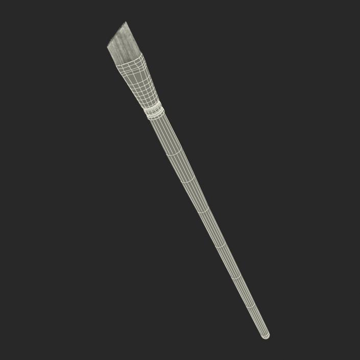 Paint Brush Angular Flat 3D model