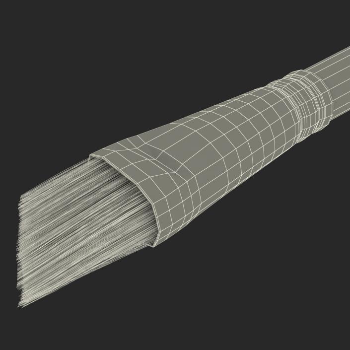 Paint Brush Angular Flat 3D model