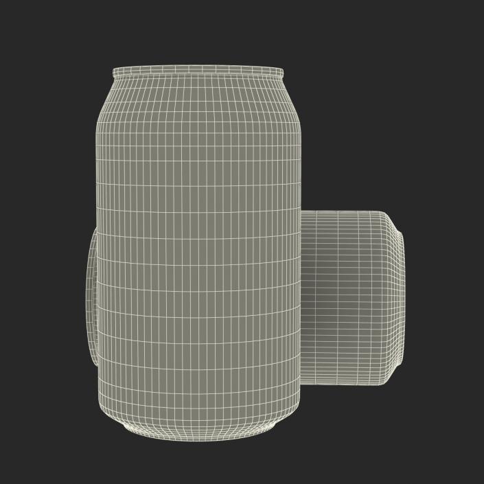 3D Open Beer Can model