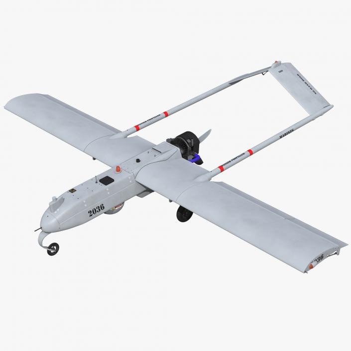 3D AAI RQ 7 Shadow UAV Rigged