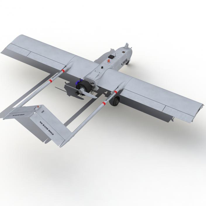 3D AAI RQ 7 Shadow UAV Rigged