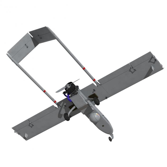 3D AAI RQ 7 Shadow UAV Rigged