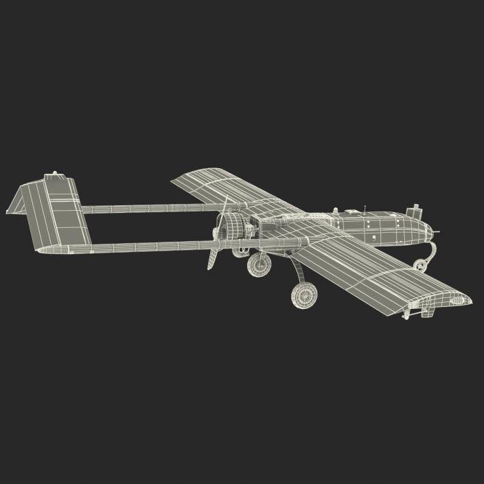 3D AAI RQ 7 Shadow UAV Rigged