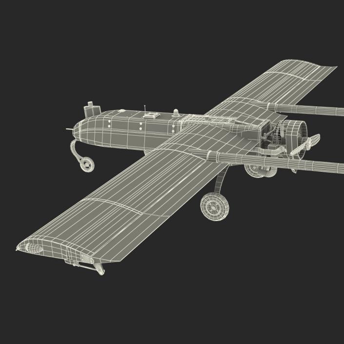 3D AAI RQ 7 Shadow UAV Rigged