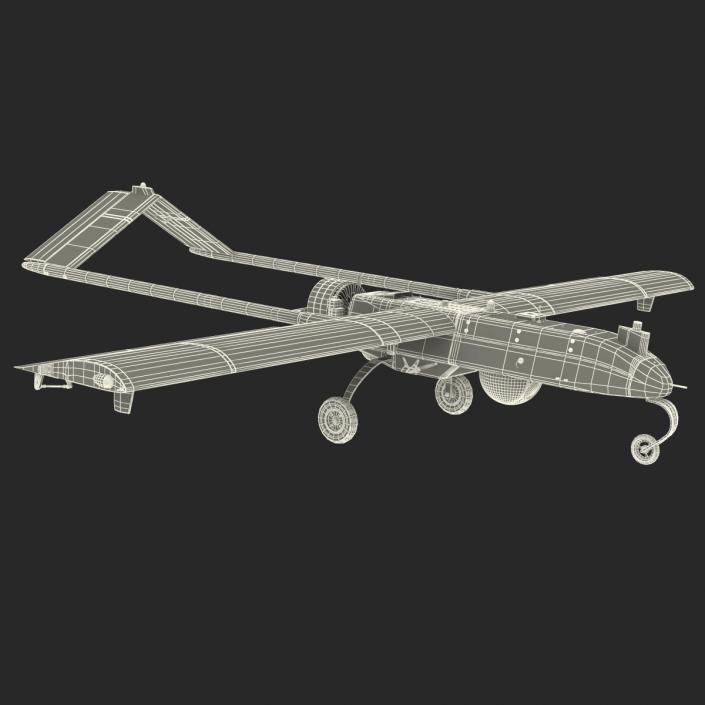 3D AAI RQ 7 Shadow UAV Rigged