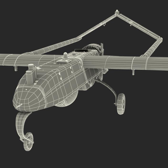 3D AAI RQ 7 Shadow UAV Rigged