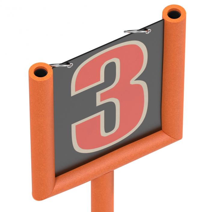 3D model American Football Third Down Marker