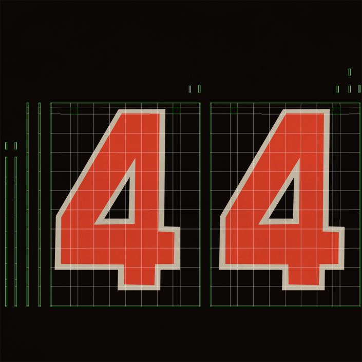 3D American Football Fourth Down Marker