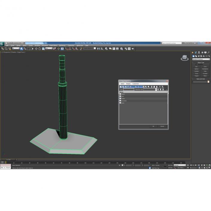 3D model Baseball Batting Tee