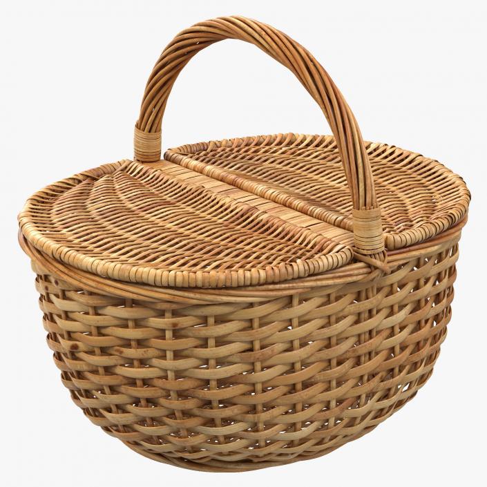 3D Picnic Basket model