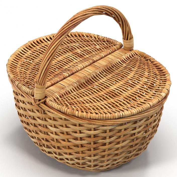 3D Picnic Basket model