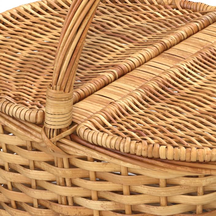 3D Picnic Basket model