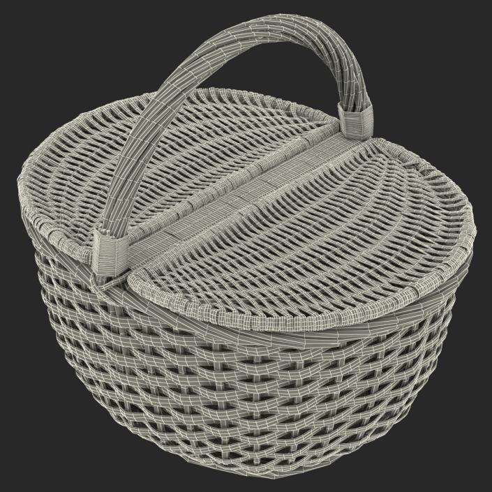 3D Picnic Basket model