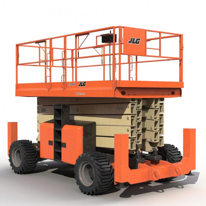 3D Engine Powered Scissor Lift JLG 5394RT model