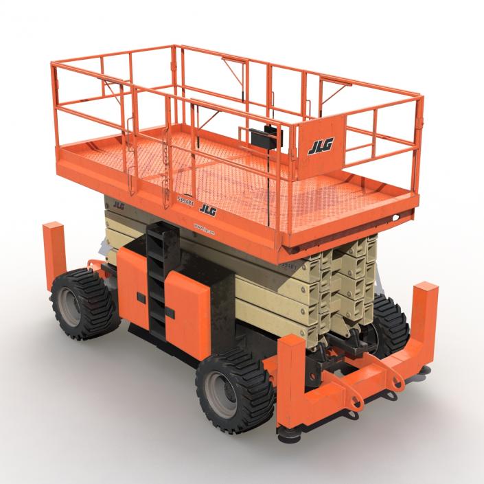 3D Engine Powered Scissor Lift JLG 5394RT model