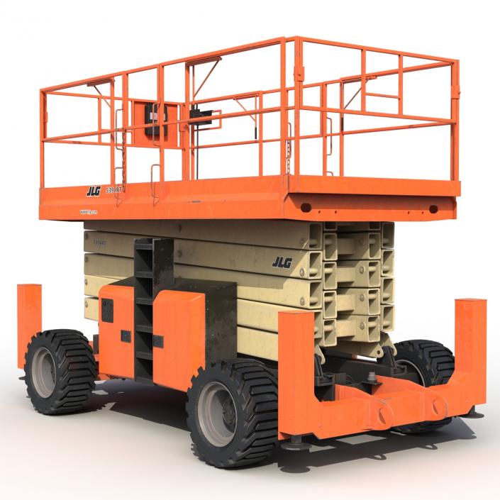 3D Engine Powered Scissor Lift JLG 5394RT model