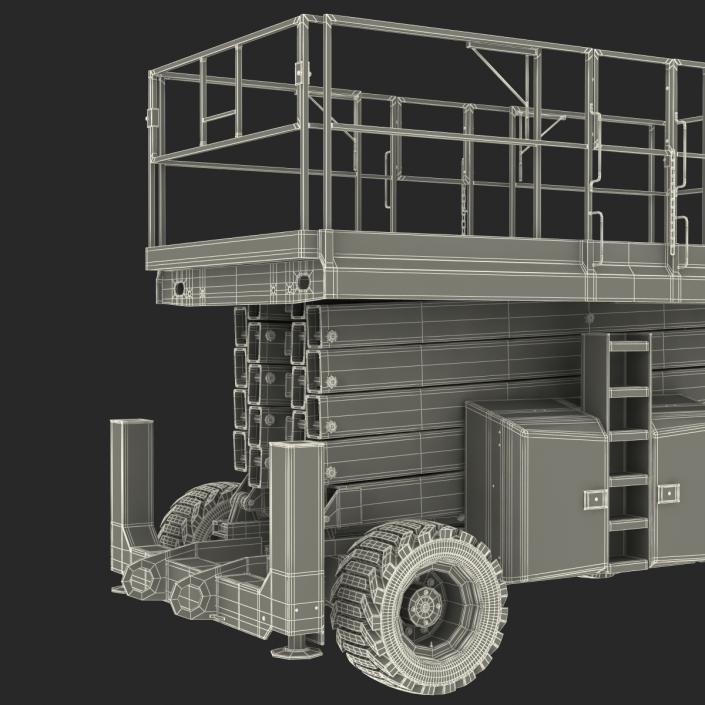 3D Engine Powered Scissor Lift JLG 5394RT model