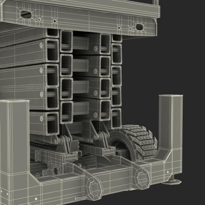 3D Engine Powered Scissor Lift JLG 5394RT model