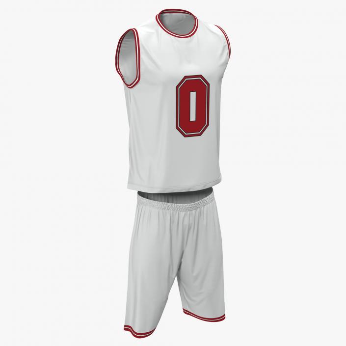 Basketball Uniform White 3D model