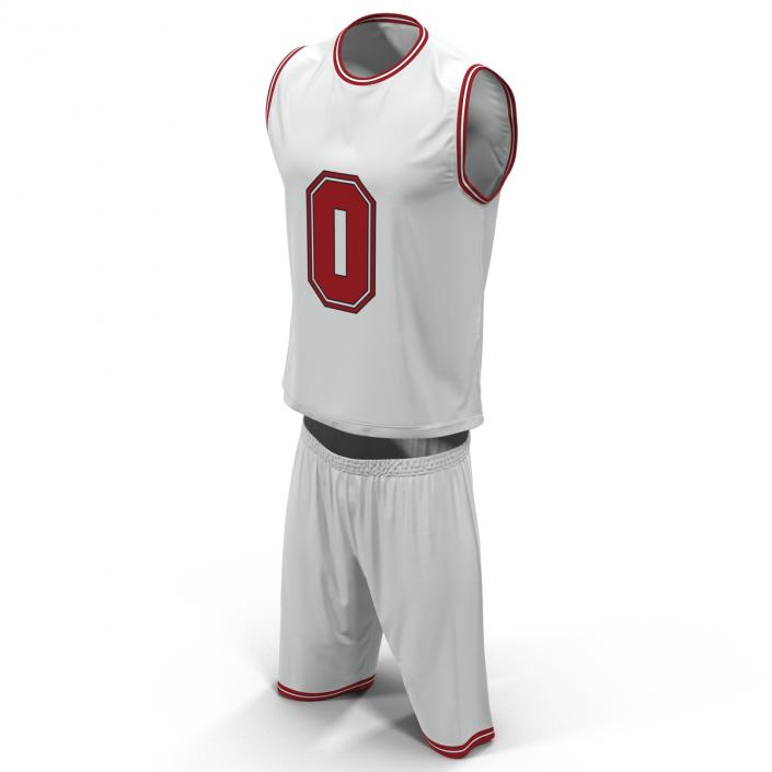 Basketball Uniform White 3D model