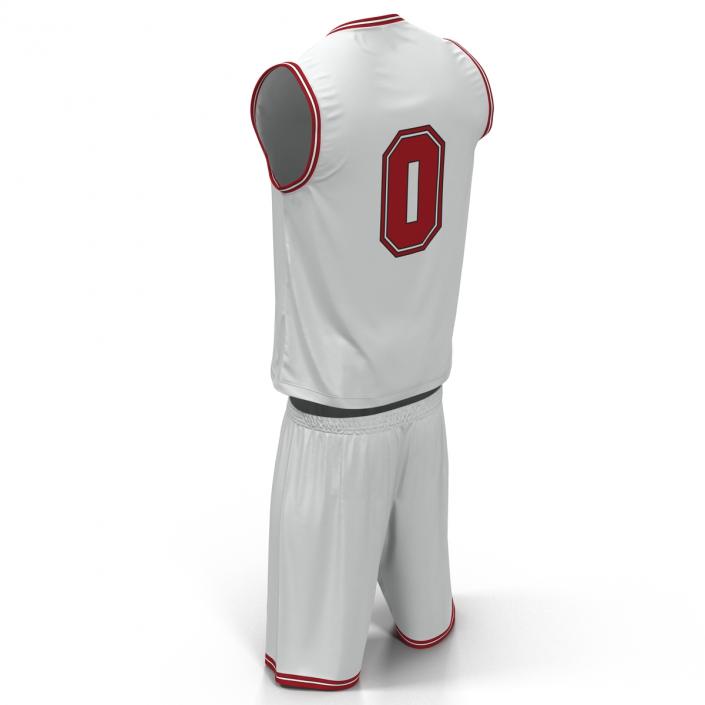 Basketball Uniform White 3D model