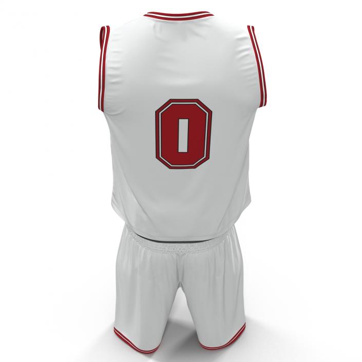 Basketball Uniform White 3D model