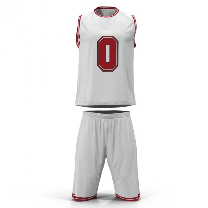 Basketball Uniform White 3D model