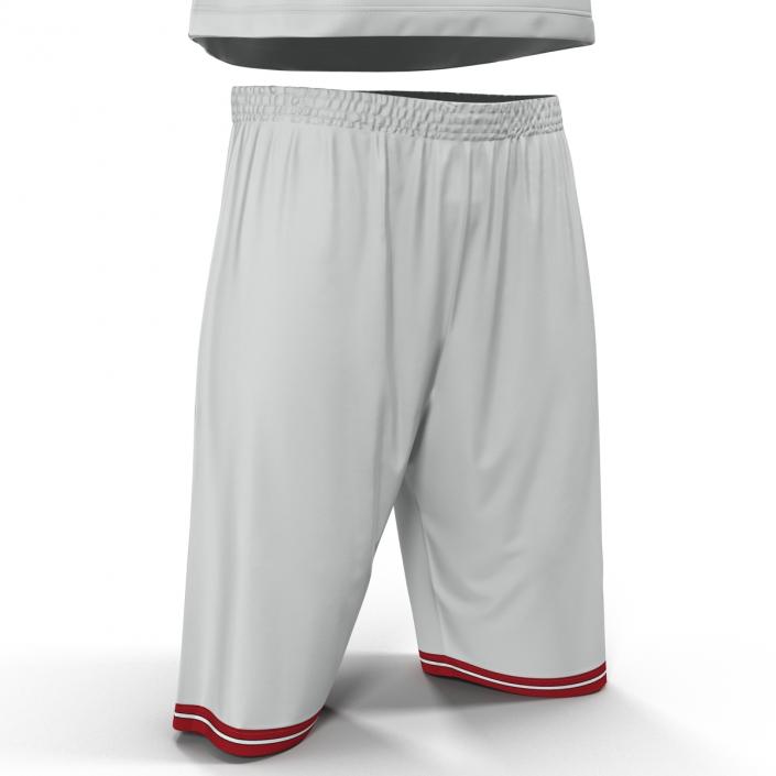 Basketball Uniform White 3D model