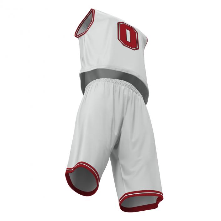 Basketball Uniform White 3D model