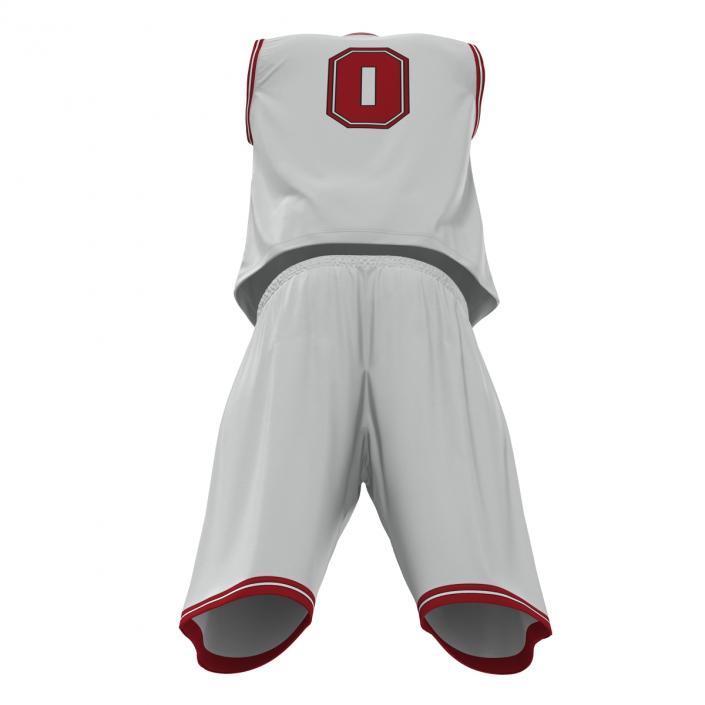 Basketball Uniform White 3D model