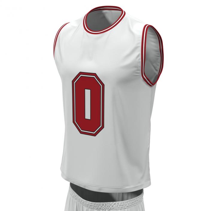 Basketball Uniform White 3D model