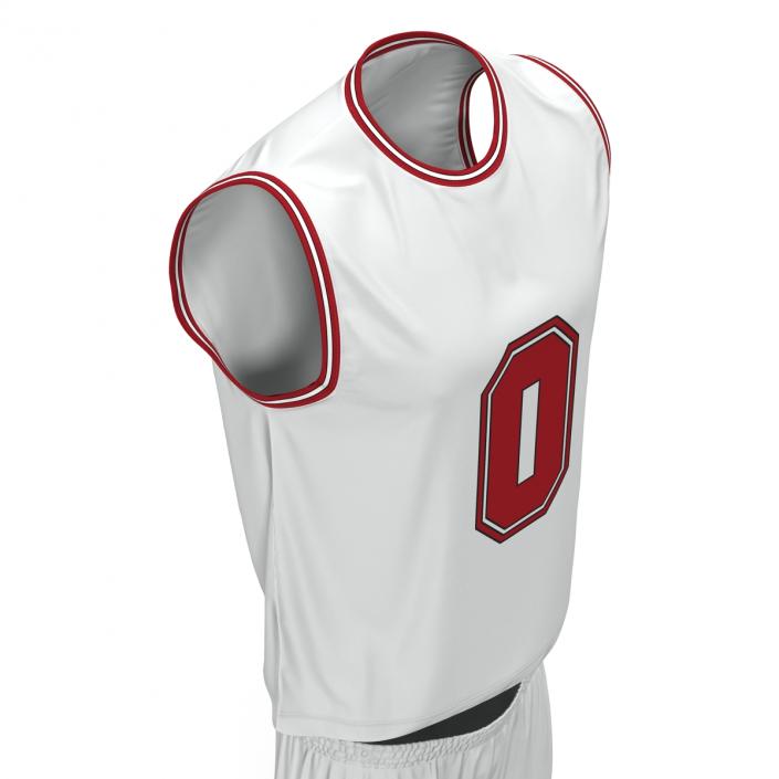 Basketball Uniform White 3D model