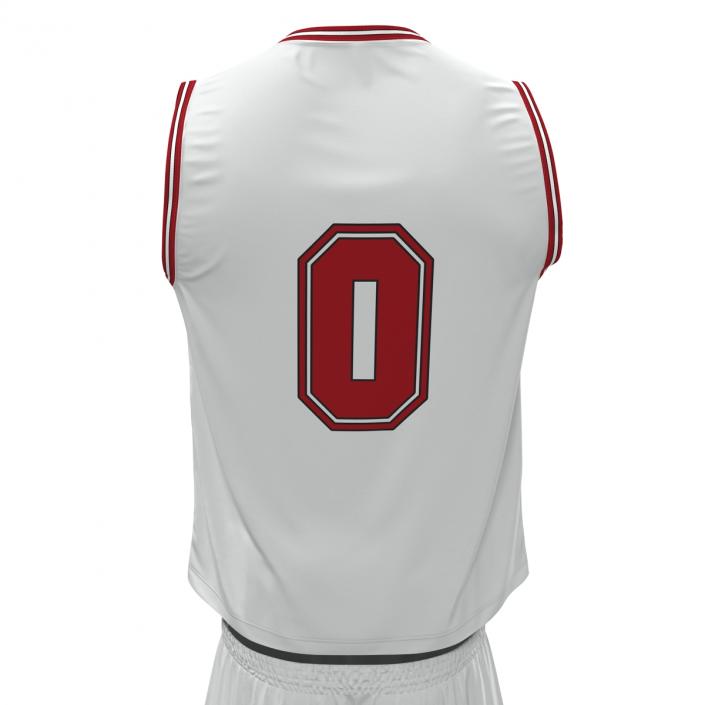 Basketball Uniform White 3D model