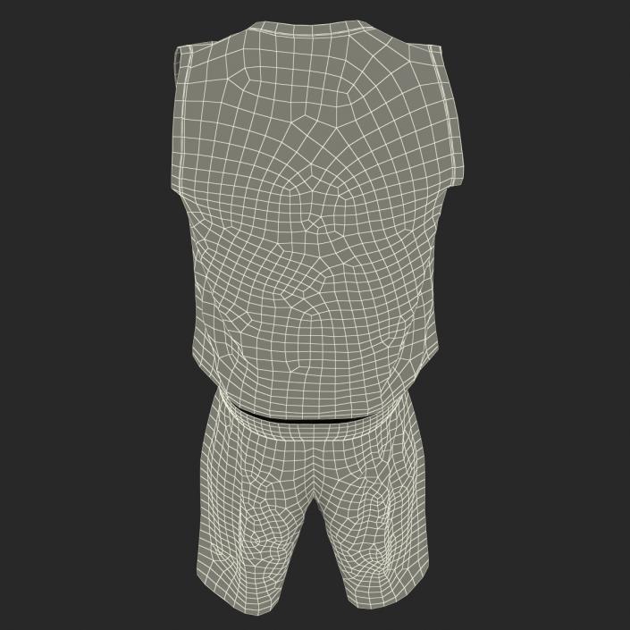 Basketball Uniform White 3D model