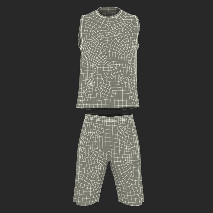 Basketball Uniform White 3D model