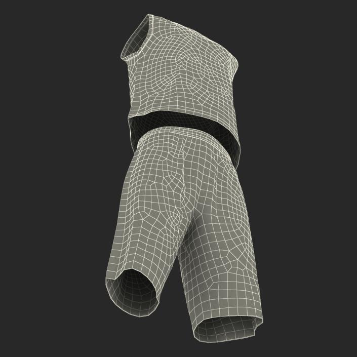 Basketball Uniform White 3D model