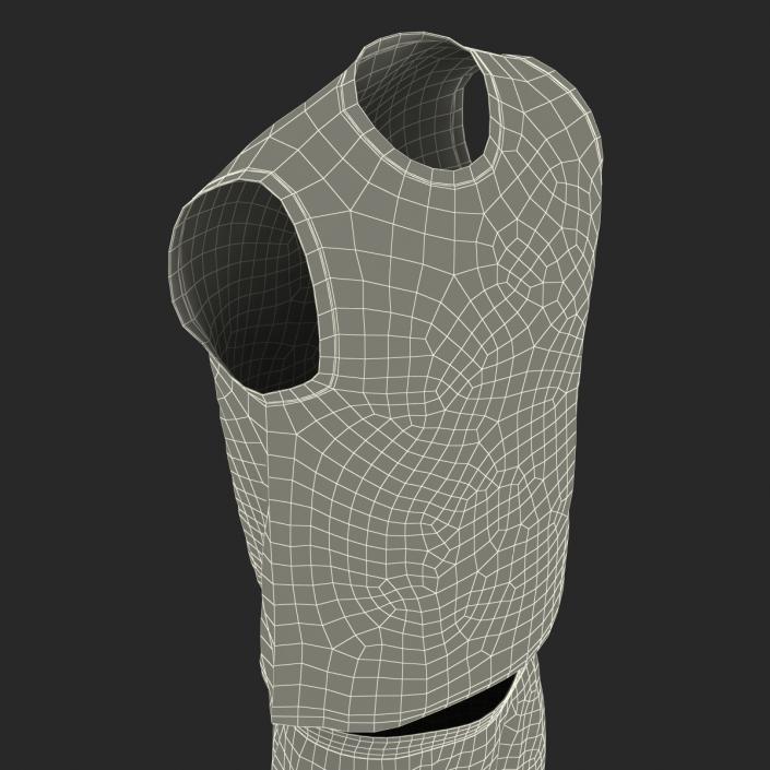 Basketball Uniform White 3D model