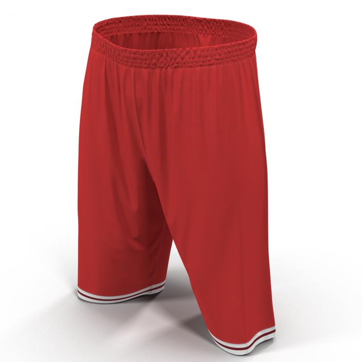 3D Basketball Shorts Red