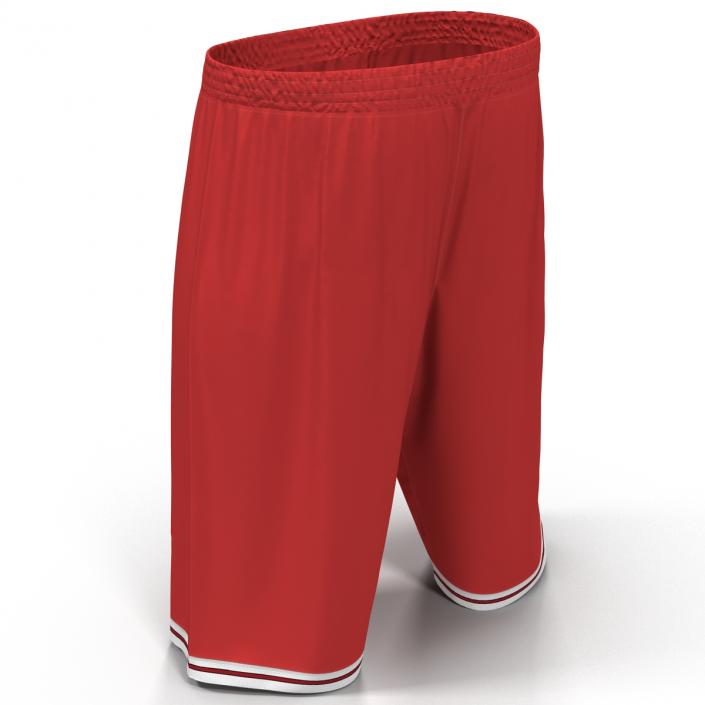 3D Basketball Shorts Red