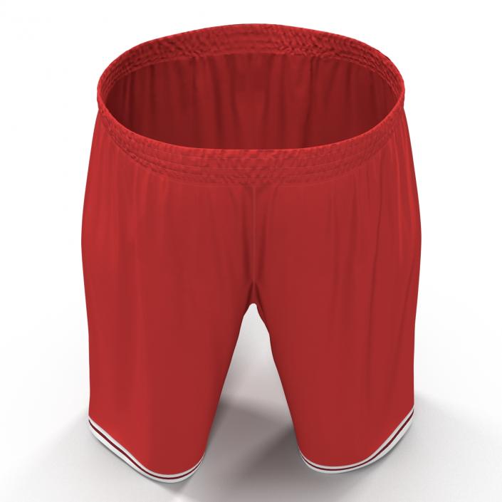 3D Basketball Shorts Red