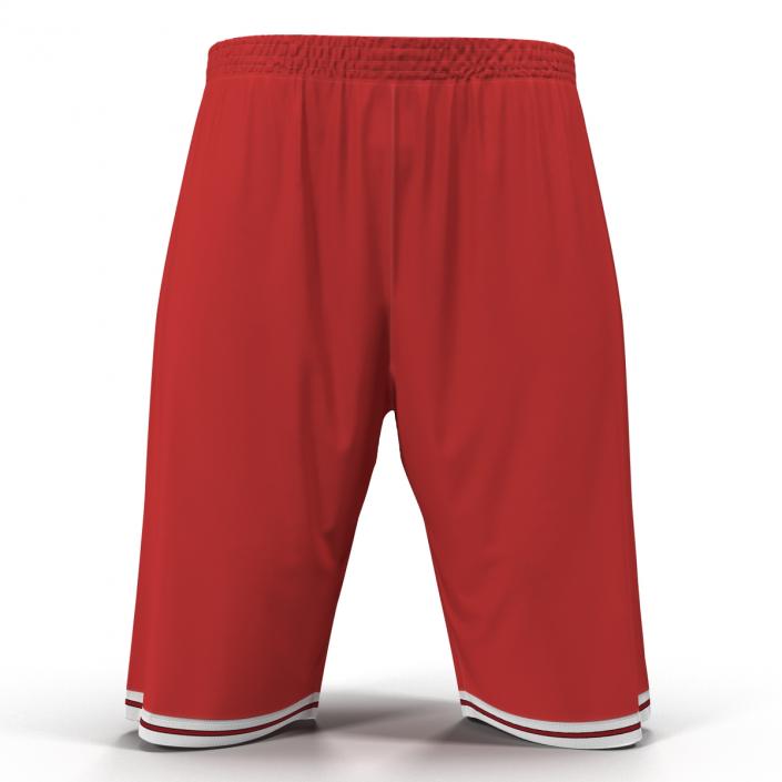 3D Basketball Shorts Red