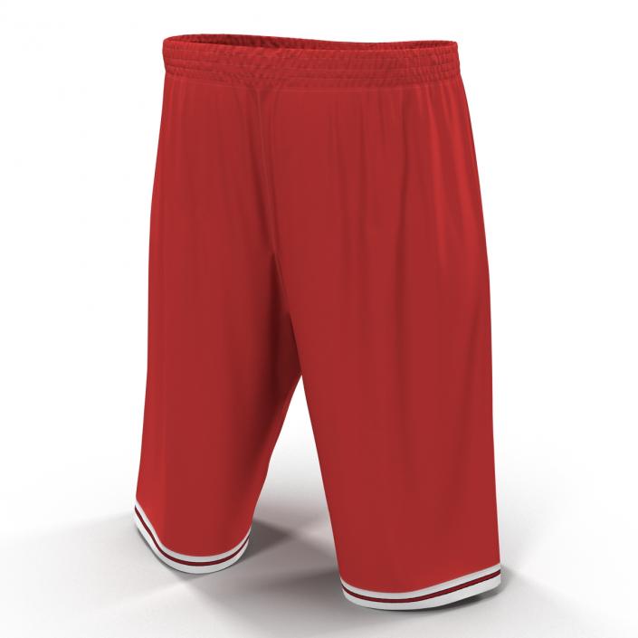 3D Basketball Shorts Red