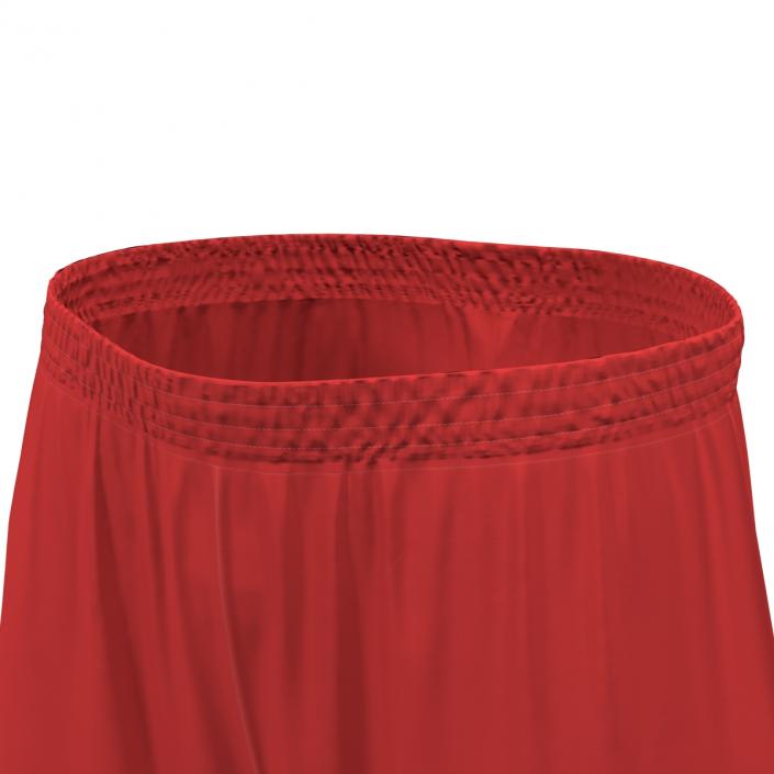 3D Basketball Shorts Red