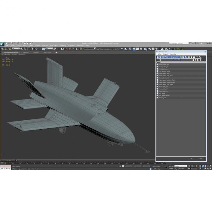 3D EADS Barracuda UAV model