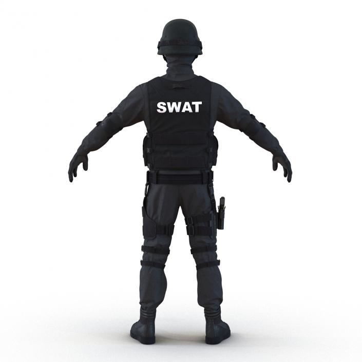 3D model SWAT Man Rigged