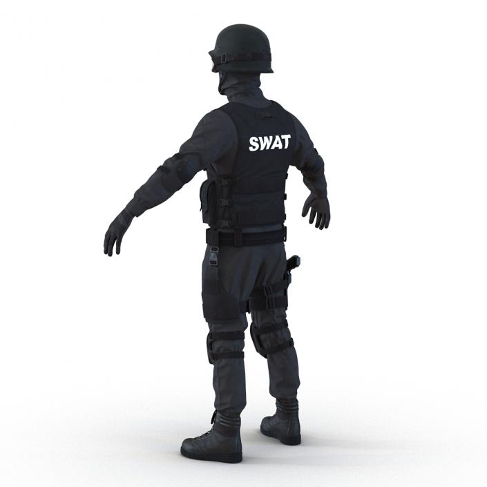 3D model SWAT Man Rigged