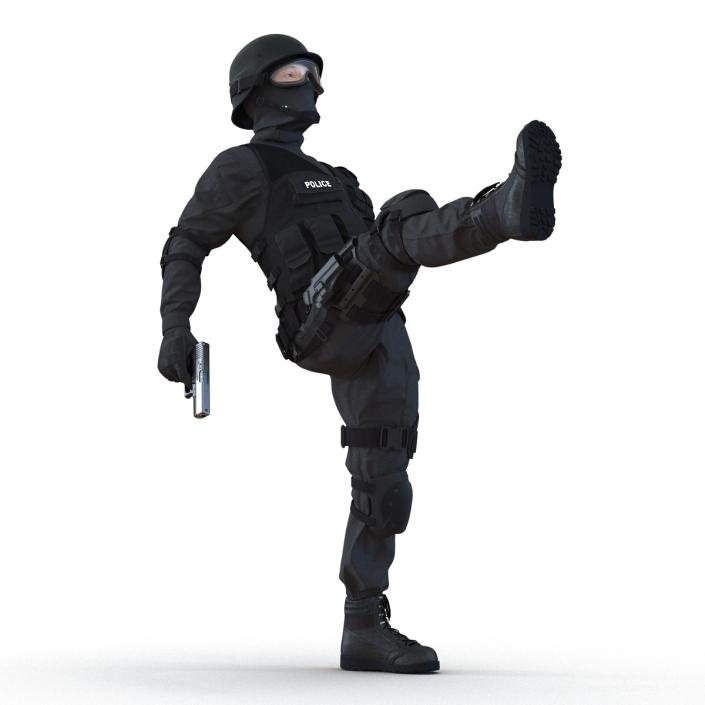 3D model SWAT Man Rigged